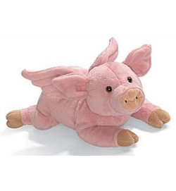 Gund "When Pigs Fly Pig" 11吋粉色小飛豬 